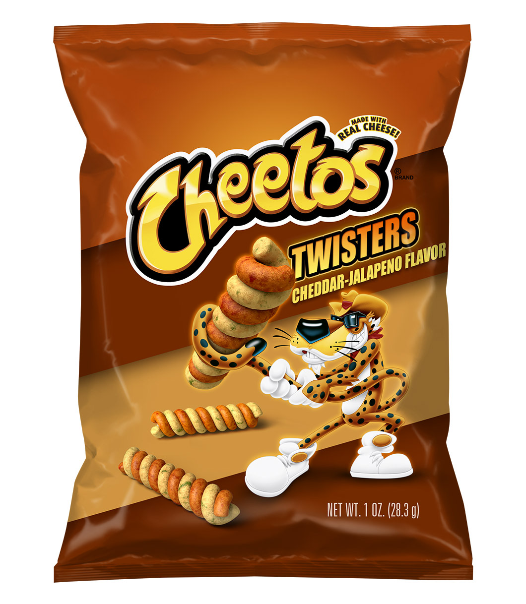 A Cheetos Twisters bag