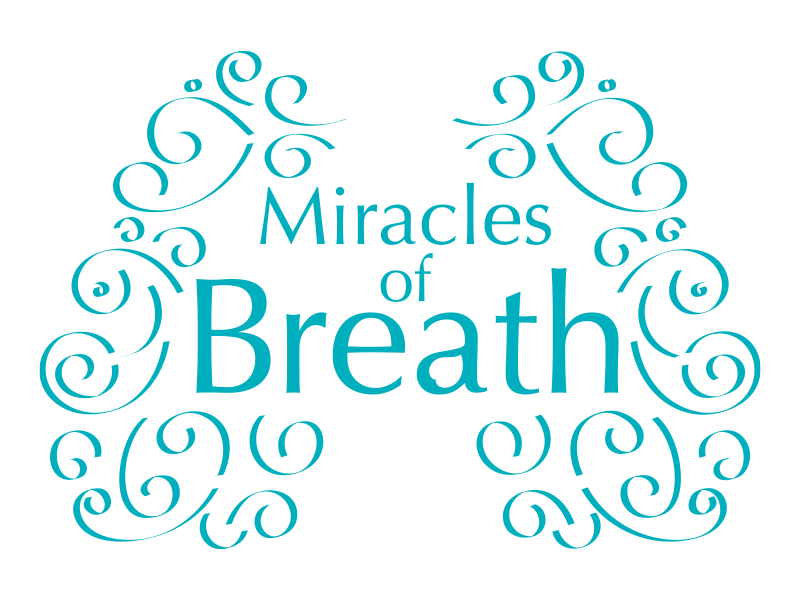Miracles of Breath with teal flourishes